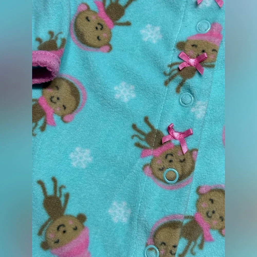 Carter’s | Baby Girl Fleece Footie Pajamas Bundle | 3M